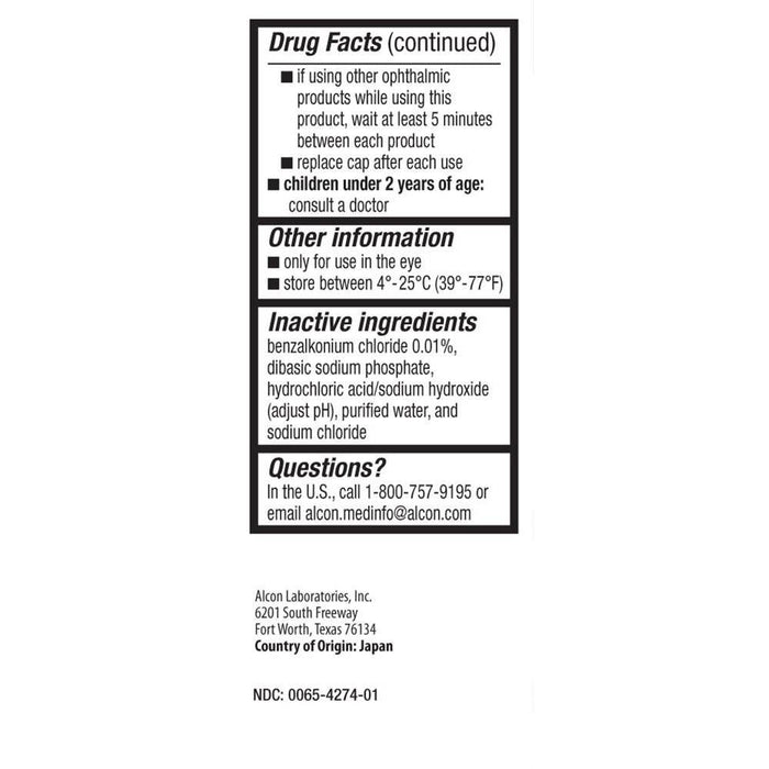 Pataday Twice Daily Eye Allergy Itch and Redness Relief Drops - 0.17 fl oz