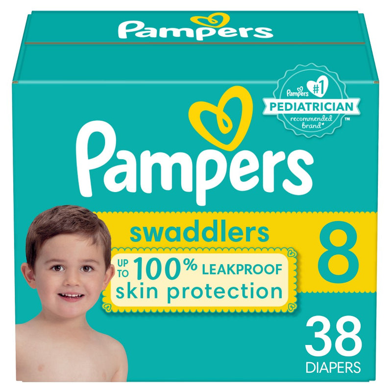 Pampers Swaddlers Active Baby Disposable Diapers Super Pack - Size 8 - 38ct
