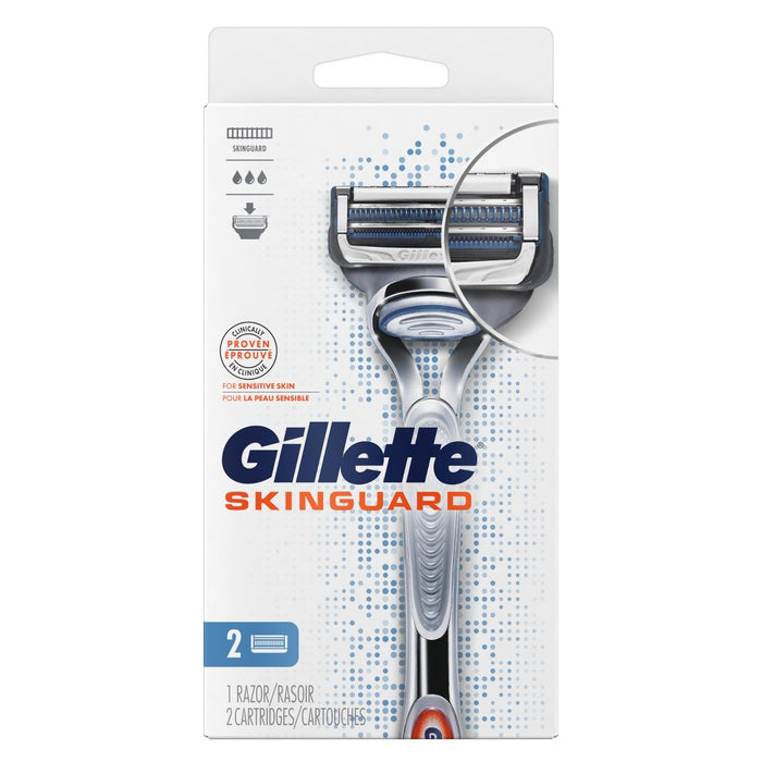 Gillette SkinGuard Men's Razor + 2 Razor Blade Refills