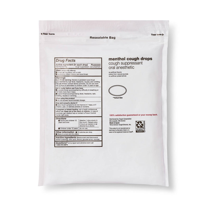 Menthol Cough Drops - Cherry - 80ct - up & up