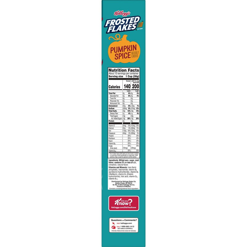 Kellogg's Frosted Flakes Pumpkin Spice - 17.1oz