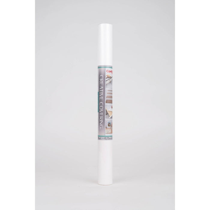 Con-Tact 18"x16' Adhesive Shelf Liner - White