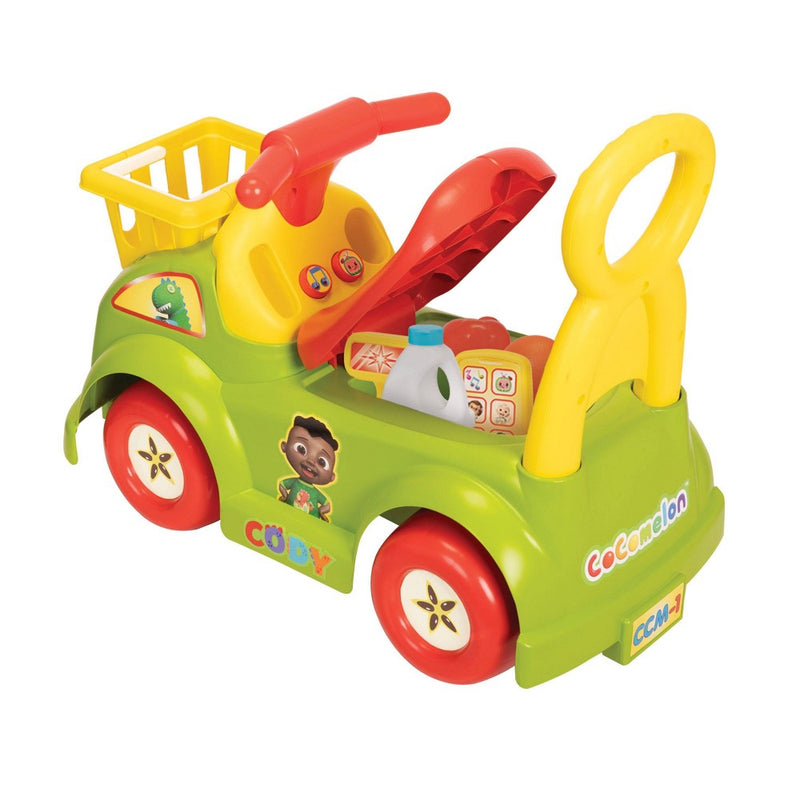 Cocomelon Healthy Habits Kids' Ride-On with Sound,Songs, Lights and Bonus Toys