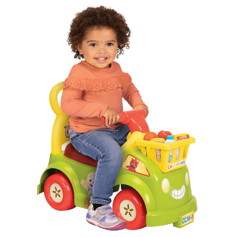 Cocomelon Healthy Habits Kids' Ride-On with Sound,Songs, Lights and Bonus Toys