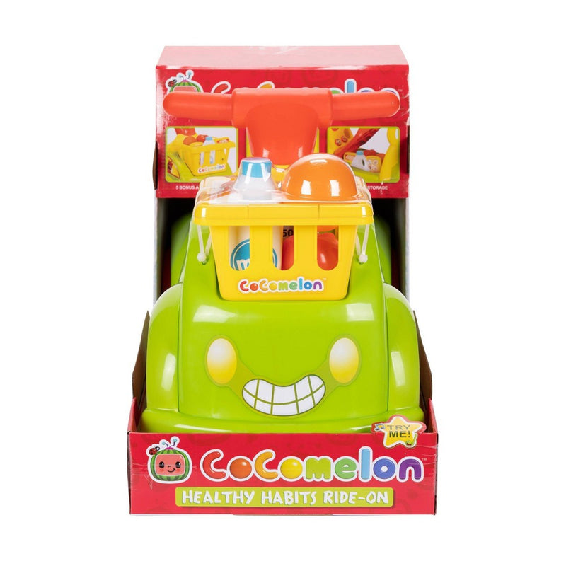 Cocomelon Healthy Habits Kids' Ride-On with Sound,Songs, Lights and Bonus Toys