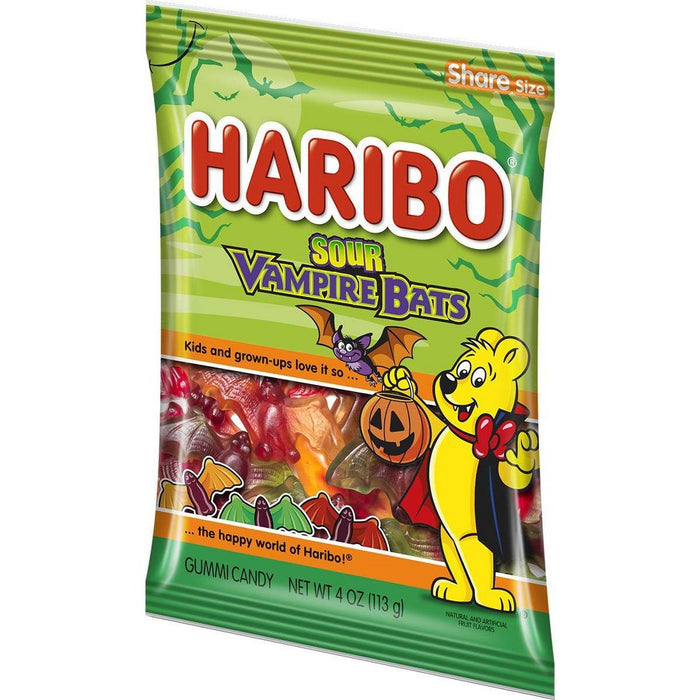 Haribo Halloween Sour Vampire Bats - 4oz