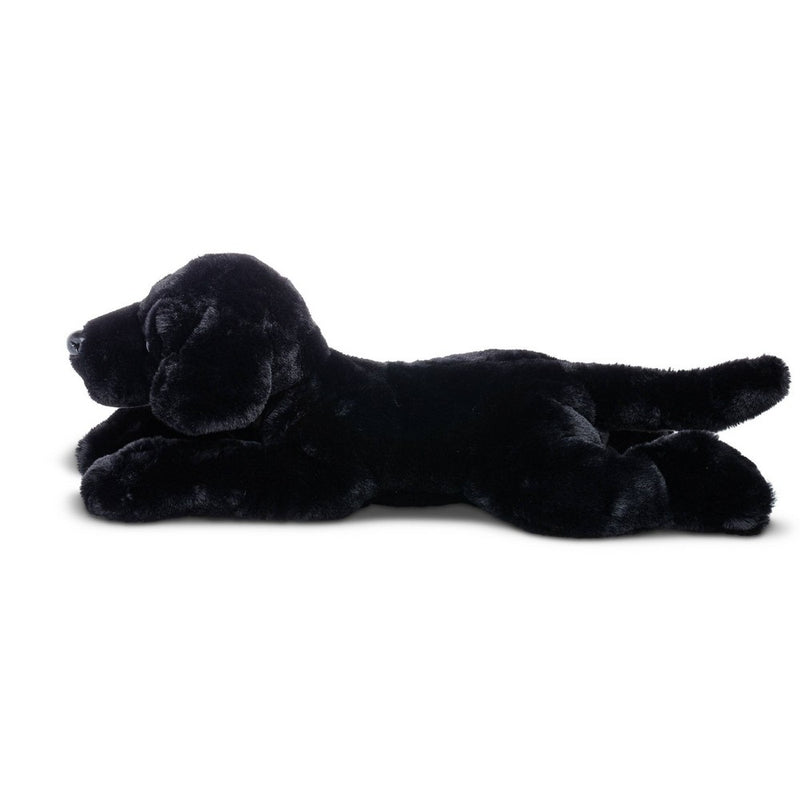 FAO Schwarz Toy Plush Lying Labrador 15" - Black