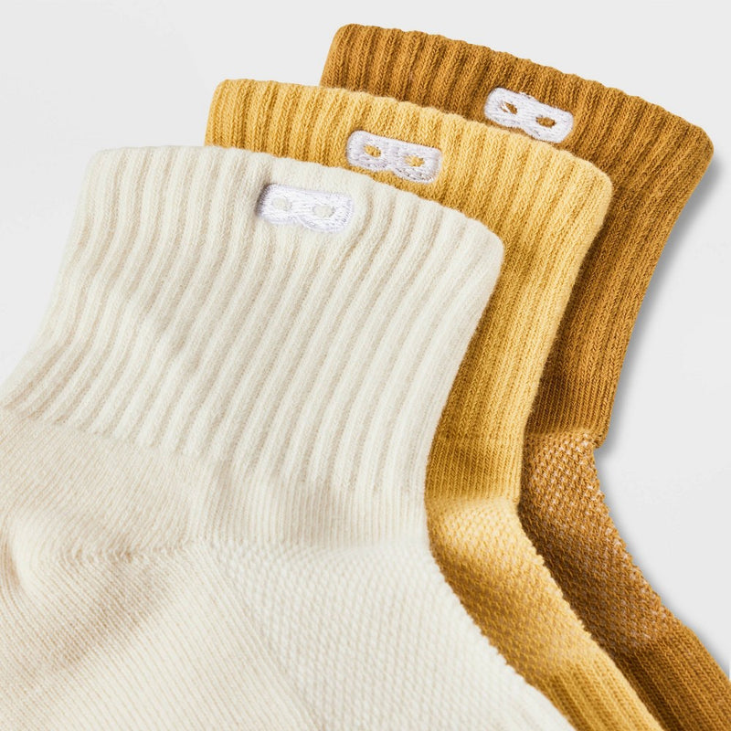 Pair of Thieves Men's Neutral Ankle Socks - Mustard Yellow 6-12