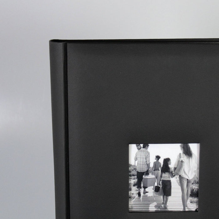 8.5" x 12.75" Photo Album Black 3 Per Page - Threshold