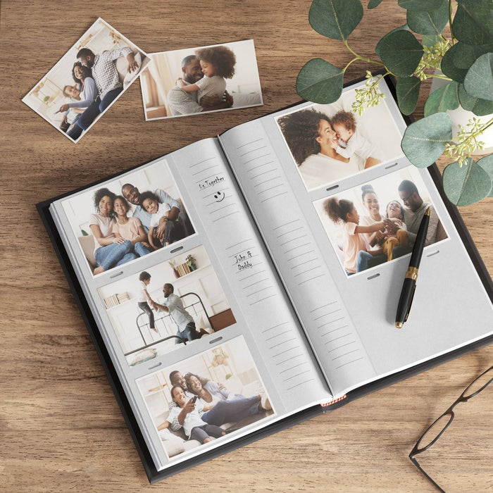 8.5" x 12.75" Photo Album Black 3 Per Page - Threshold