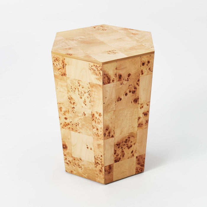 Ogden Burled Wood Accent Table Brown - Threshold designed with Studio McGee (LOCAL PICKUP ONLY)