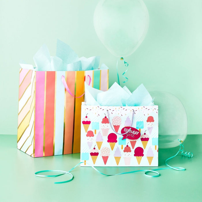 Ice Cream Medium Vogue Gift Bag - Spritz
