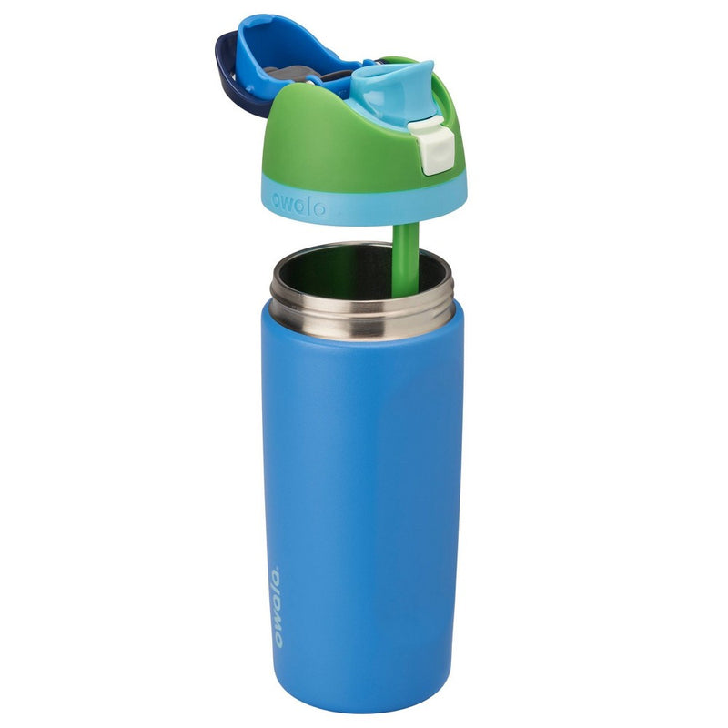 Owala 16oz Kids' Free Sip Stainless Steel Water Bottle - Blue Machine