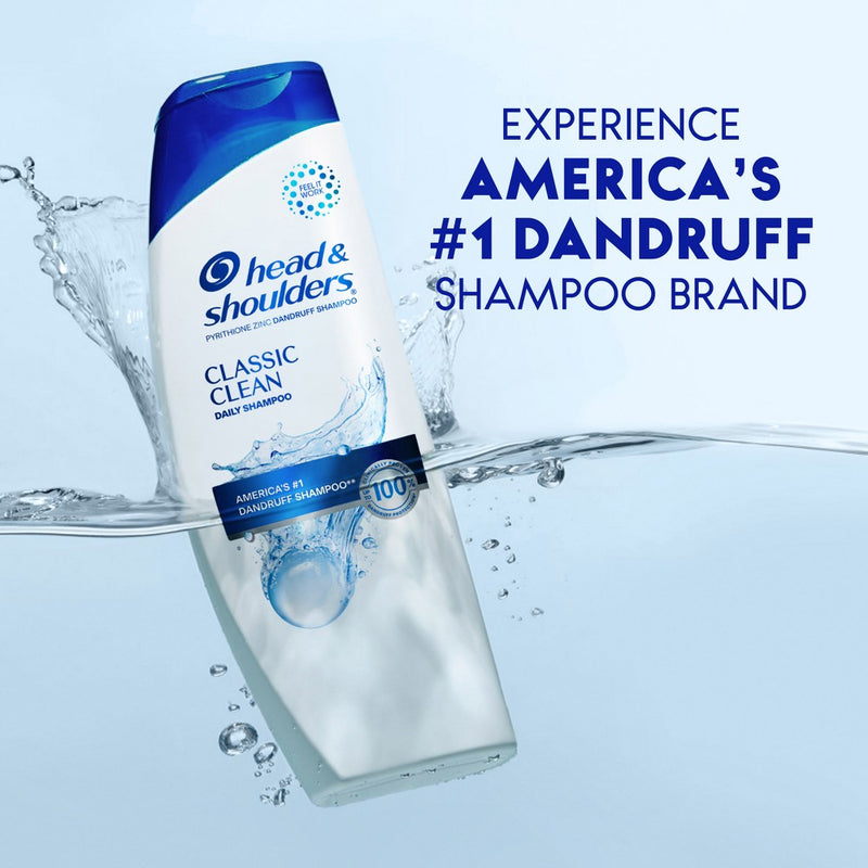 Head & Shoulders Dandruff Shampoo, Anti-Dandruff Treatment, Classic Clean for Daily Use, Paraben-Free - 20.7 fl oz