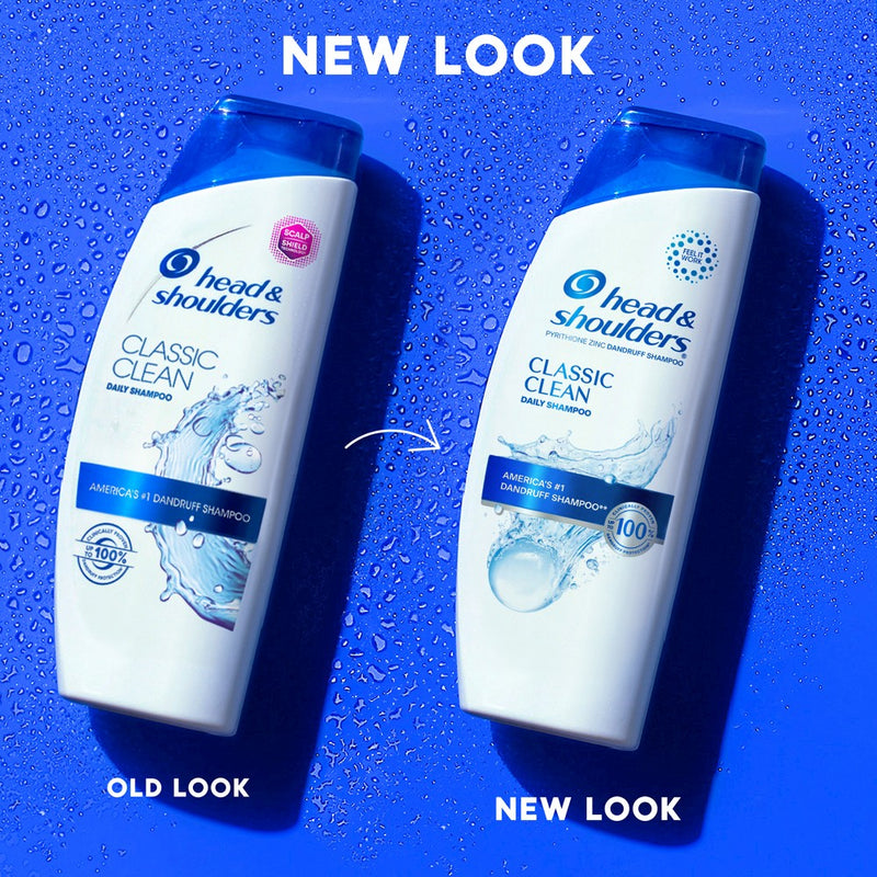 Head & Shoulders Dandruff Shampoo, Anti-Dandruff Treatment, Classic Clean for Daily Use, Paraben-Free - 20.7 fl oz