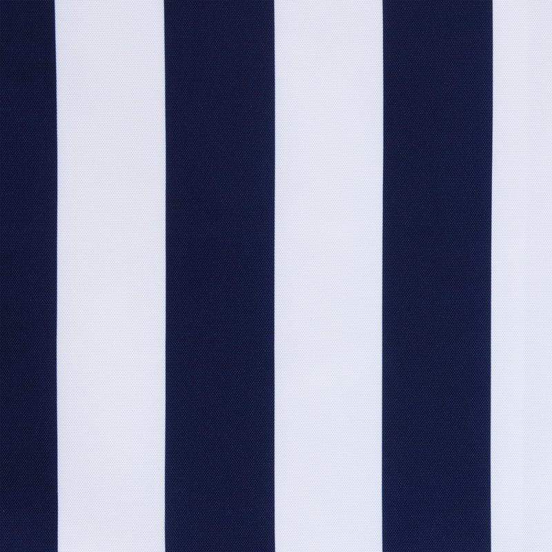 1pc 50"x96" Blackout Coastal Printed Striped Indoor/Outdoor Window Curtain Panel Navy - Outdoor Decor
