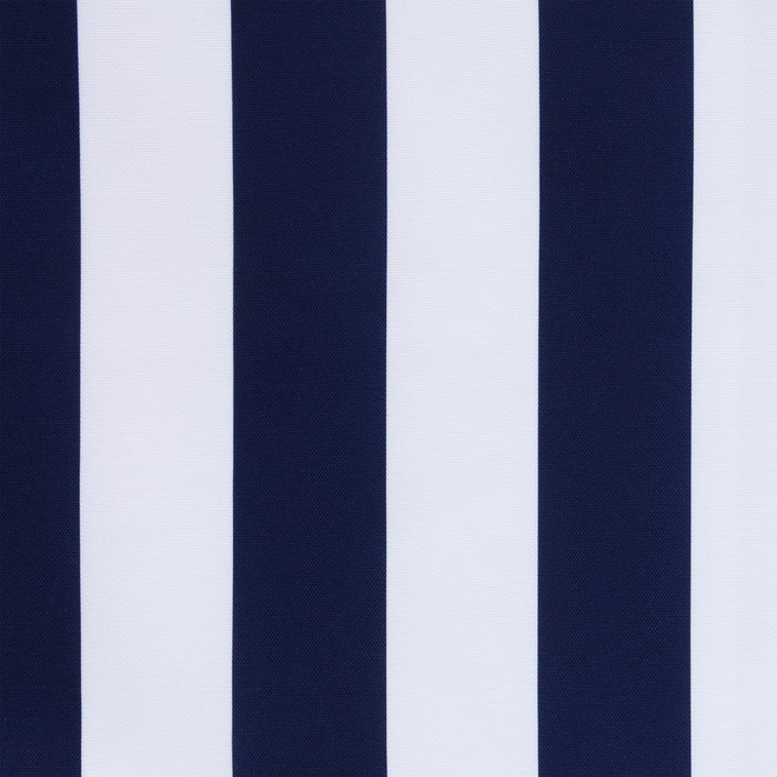 1pc 50"x96" Blackout Coastal Printed Striped Indoor/Outdoor Window Curtain Panel Navy - Outdoor Decor