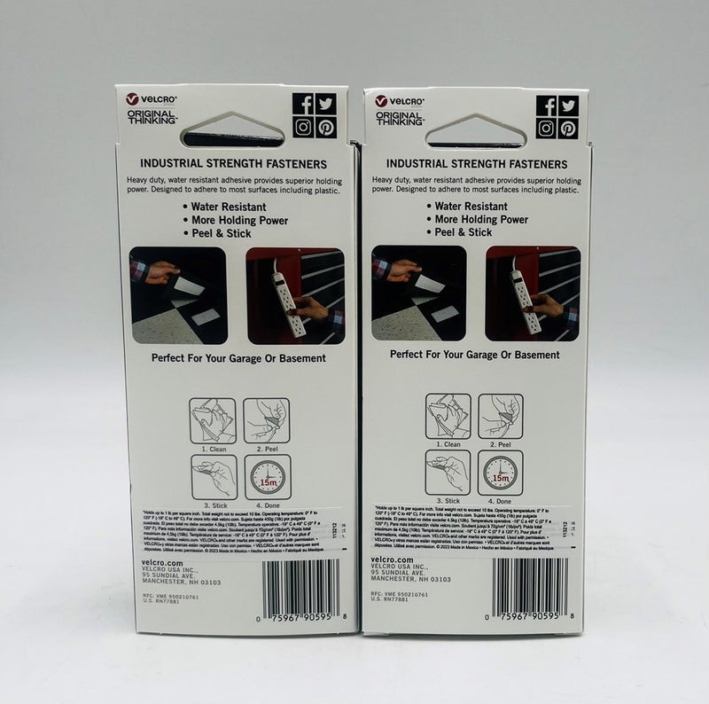 2 PACK !! VELCRO 4' x 2" Industrial Strength Tape