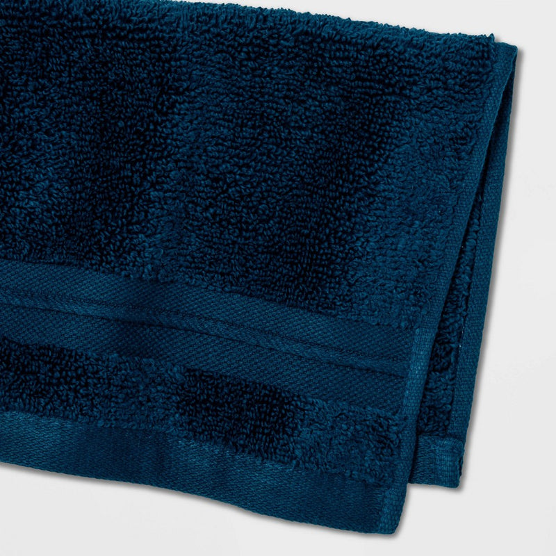 Spa Washcloth Dark Blue- Threshold Signature