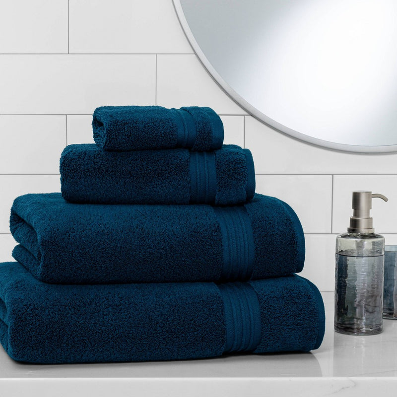 Spa Washcloth Dark Blue- Threshold Signature