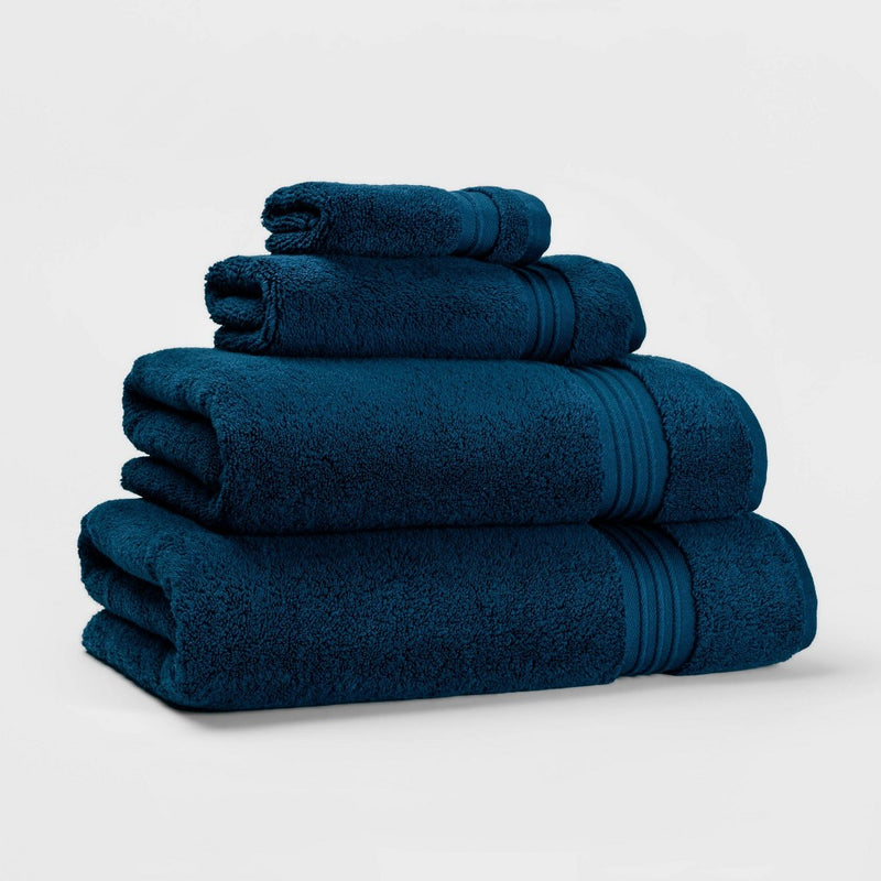 Spa Washcloth Dark Blue- Threshold Signature