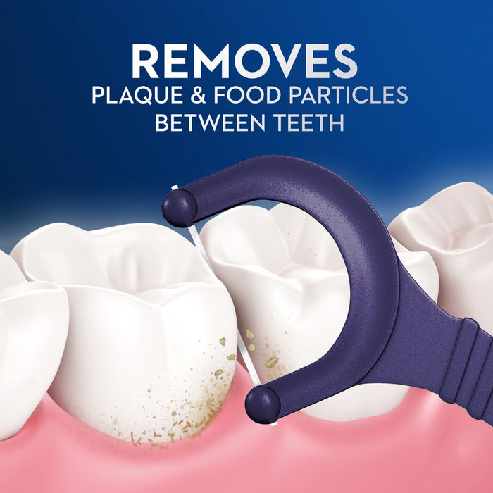 Oral-B Glide Peppermint Dental Floss Picks with Arctic Peppermint Oil Flavor - 150ct