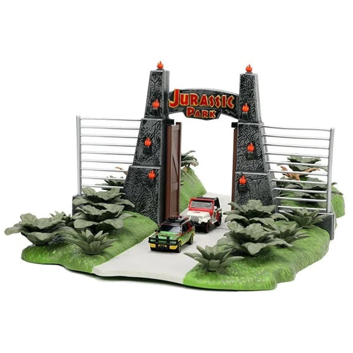 Nano Hollywood Rides Jurassic Park Nanoscene with 2 Die-Cast Toy Vehicles