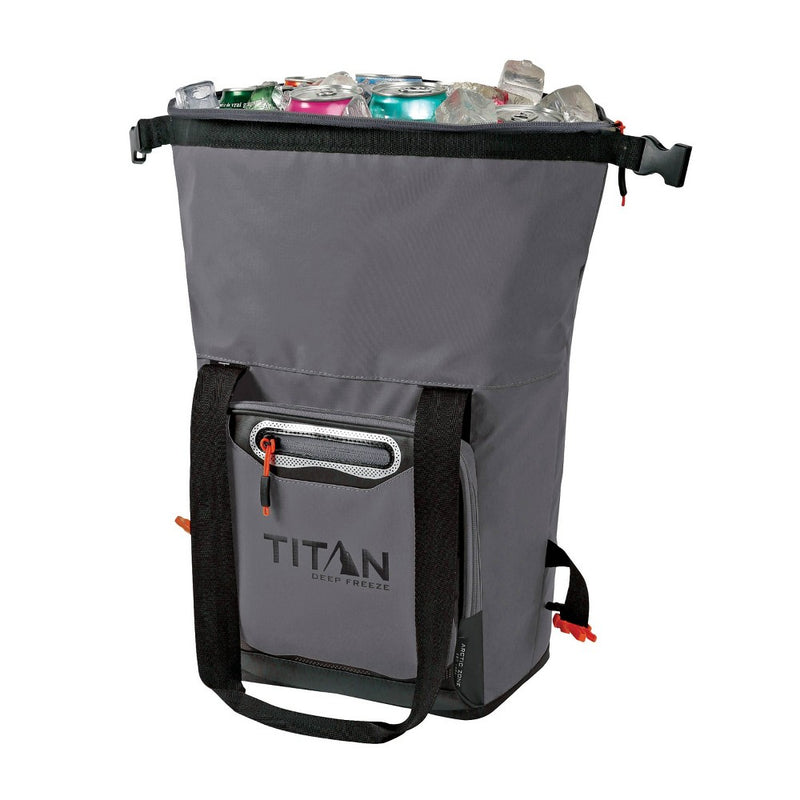 Titan Deep Freeze 8qt Roll Top Cooler - Sharkskin Gray