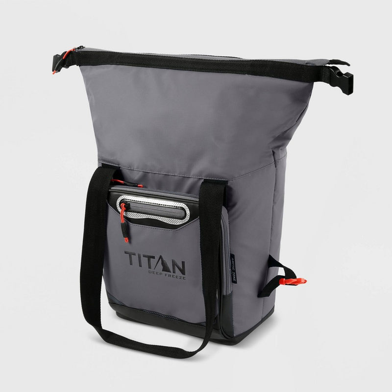 Titan Deep Freeze 8qt Roll Top Cooler - Sharkskin Gray
