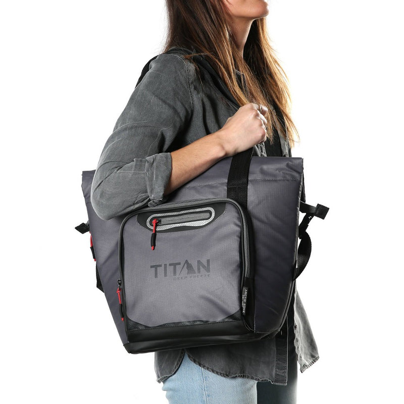 Titan Deep Freeze 8qt Roll Top Cooler - Sharkskin Gray
