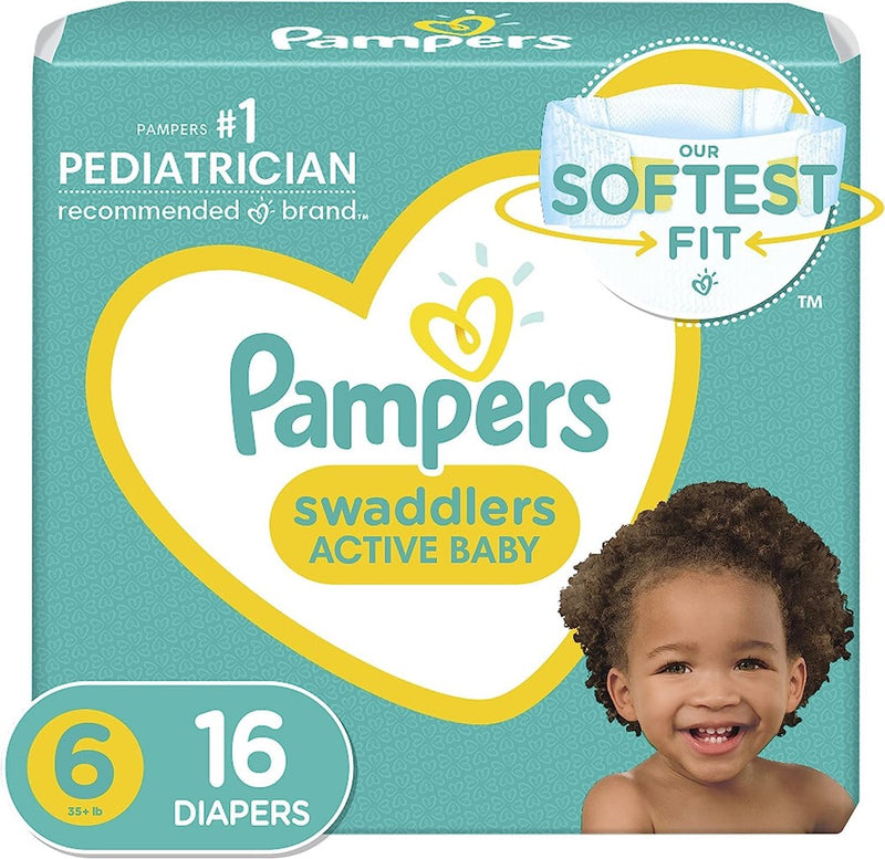 Pampers Swaddlers Disposable Diapers Jumbo Pack - Size 6 - 16ct