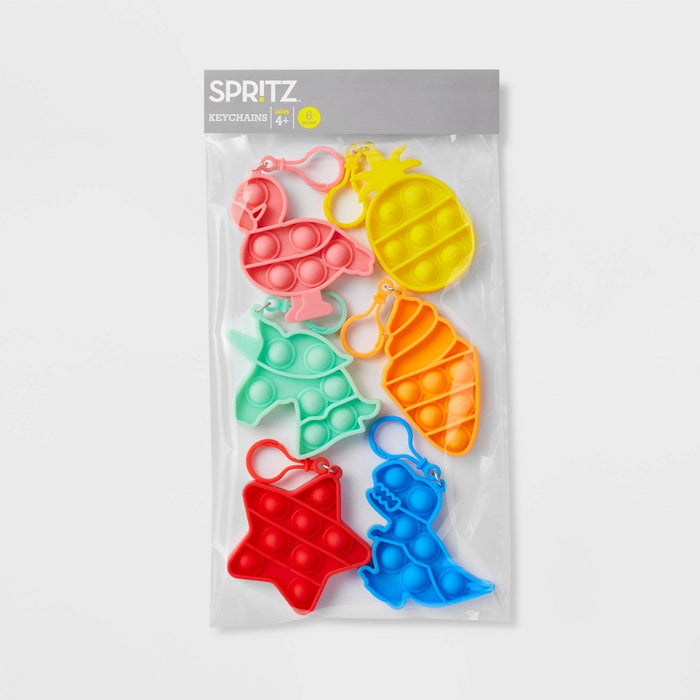 6ct Bubble Pop Keychain Favors - Spritz