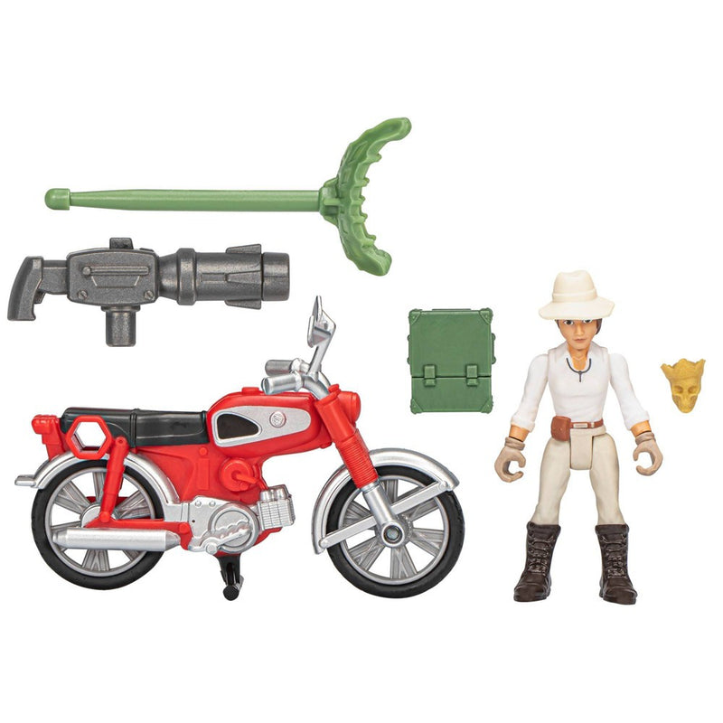 Hasbro Indiana Jones: Worlds of Adventure Helena Shaw with Motorcycle Action Figure