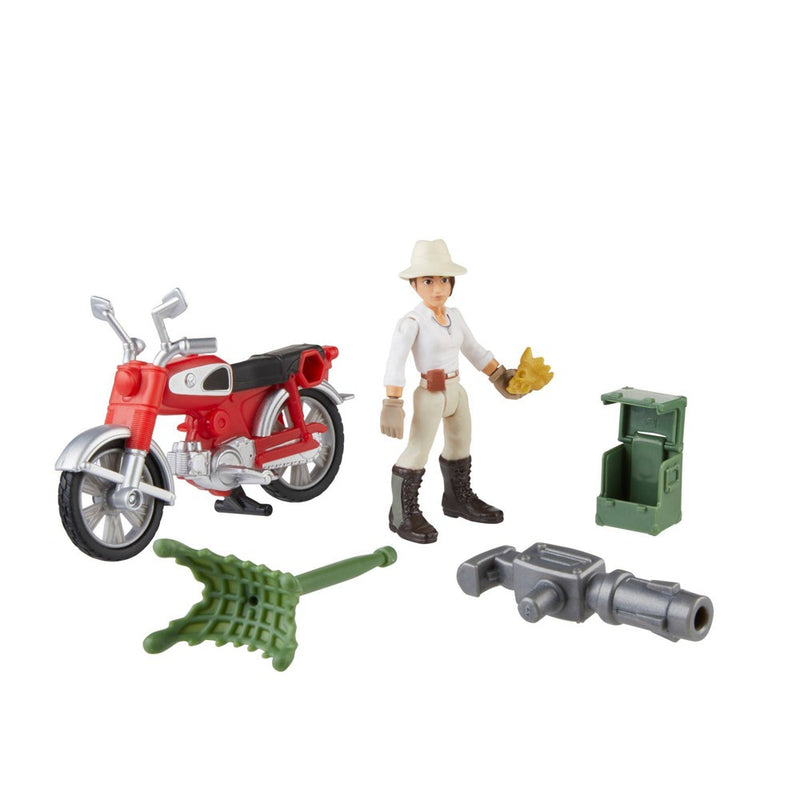 Hasbro Indiana Jones: Worlds of Adventure Helena Shaw with Motorcycle Action Figure