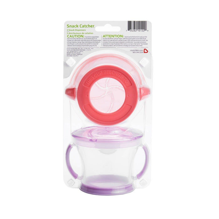 Munchkin Snack Catcher - 2pk - Pink/Purple