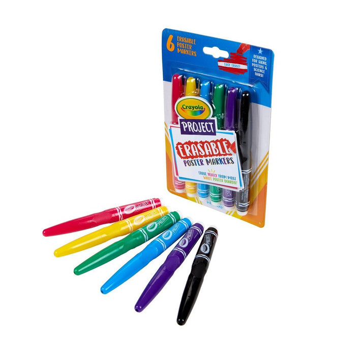 Crayola 6ct Project Erasable Poster Markers