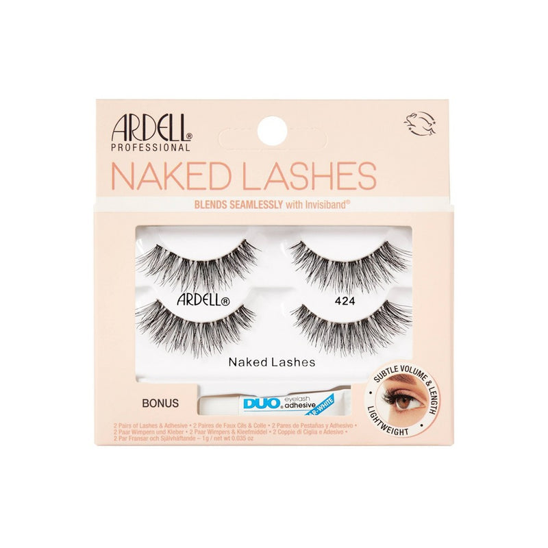 Ardell Naked No.424 False Eyelashes with Duo Pipette Adhesive - 2 Pair