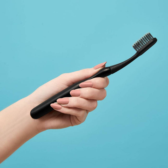 hello Sustainable Manual Toothbrush & Refill - Black