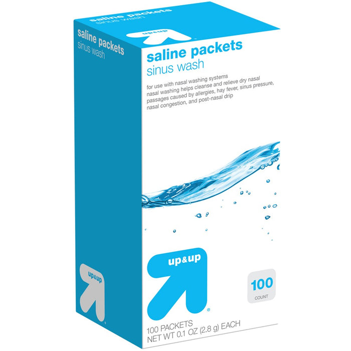 Saline Packets - 100ct - up & up