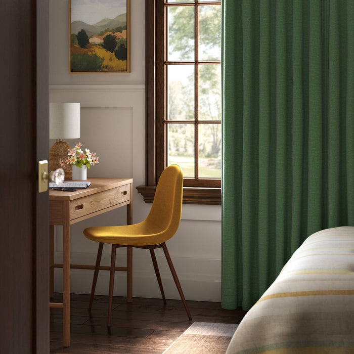 1pc 84"x50" Velvet Blackout Window Curtain Panel Green - Threshold