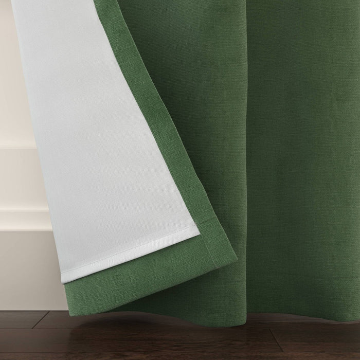 1pc 84"x50" Velvet Blackout Window Curtain Panel Green - Threshold