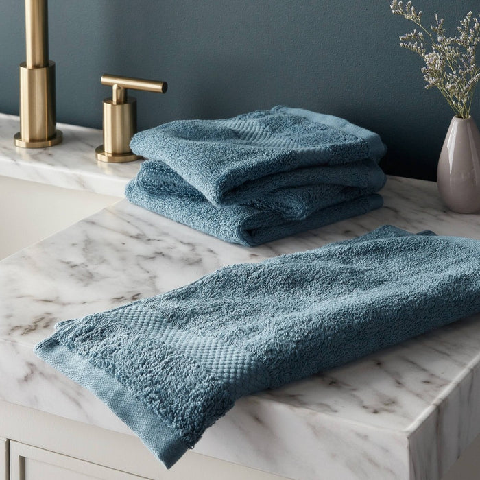 4pc Performance Plus Washcloths Turquoise - Threshold