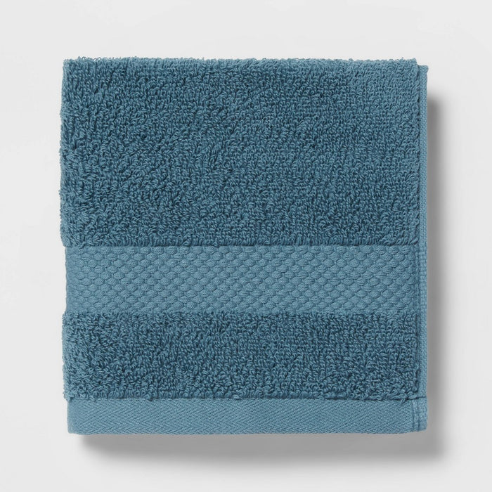 4pc Performance Plus Washcloths Turquoise - Threshold