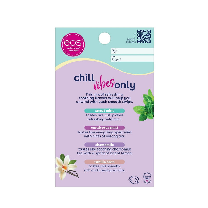 eos Lip Balm Stick Variety Pack - Chill Vibes - 4pk