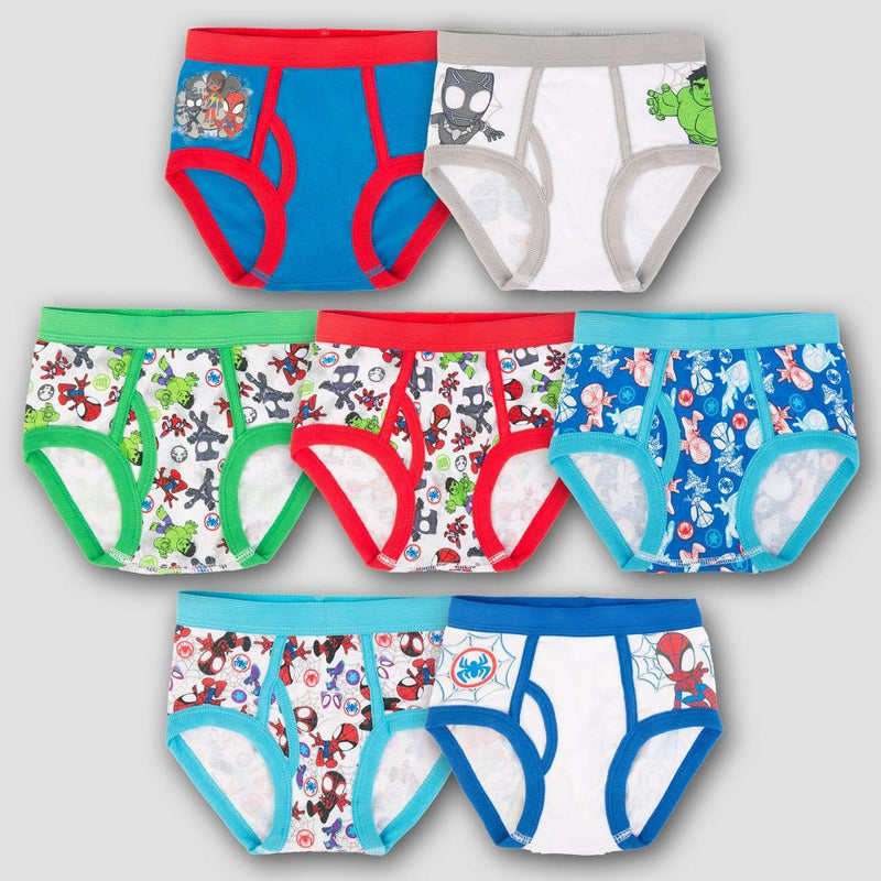 Toddler Boys' 7pk Marvel Classic Briefs 2T-3T - Colors May Vary