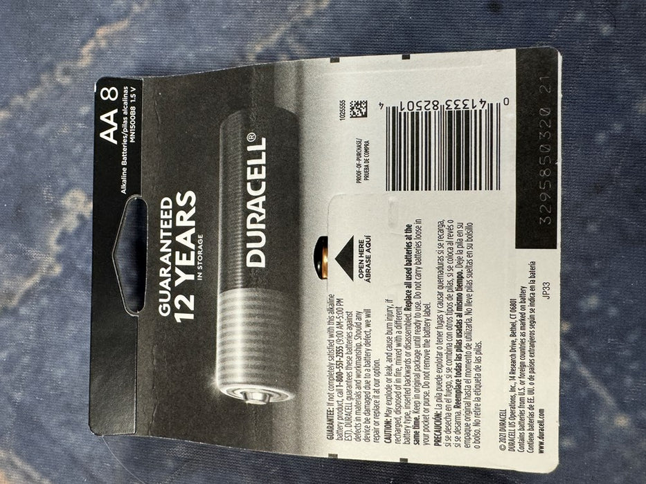 Duracell Coppertop AA Batteries - 8pk Alkaline Battery EXP MAR 2035