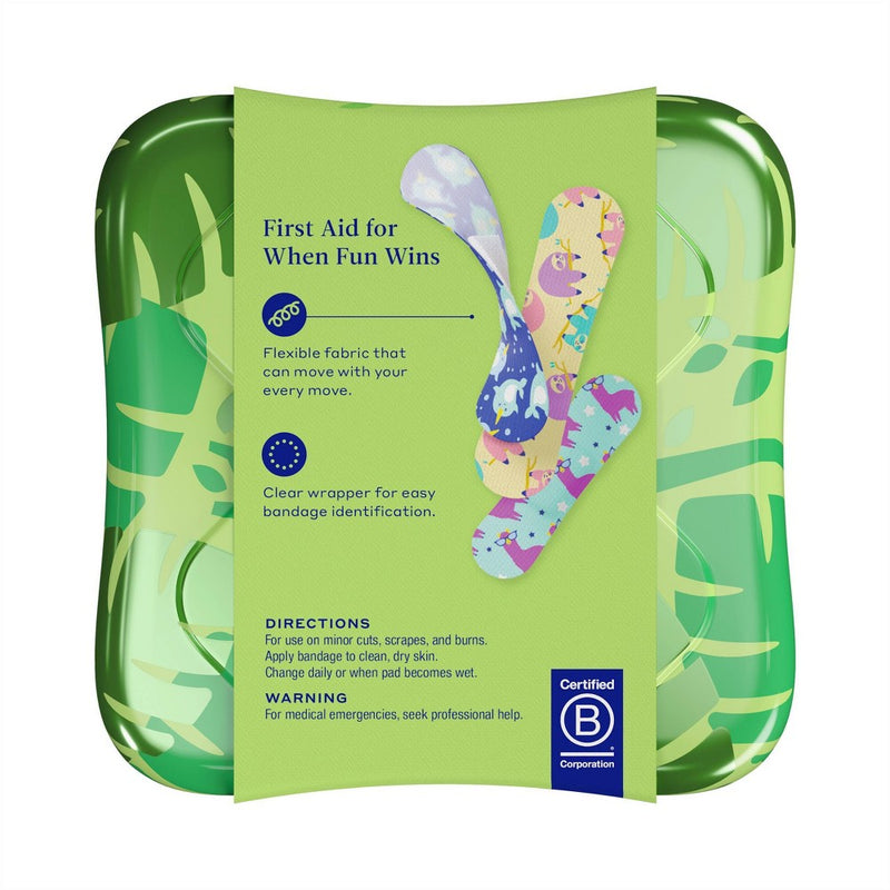 Welly Assorted Kids - Peculiar Pets Llama, Narwhal, Sloth - Adhesive Bandages - 48ct