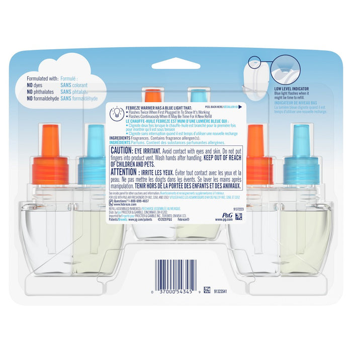 Febreze Odor-Fighting Fade Defy Plug Air Freshener Refill - Hawaiian Aloha - 0.87 fl oz