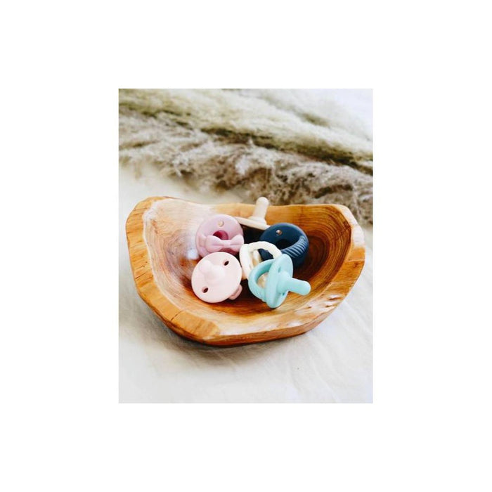 Itzy Ritzy Sweetie Silicone - Soother Pacifier - Buttercream and Toast Braids - 2pk