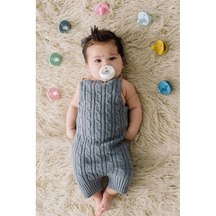 Itzy Ritzy Sweetie Silicone - Soother Pacifier - Buttercream and Toast Braids - 2pk